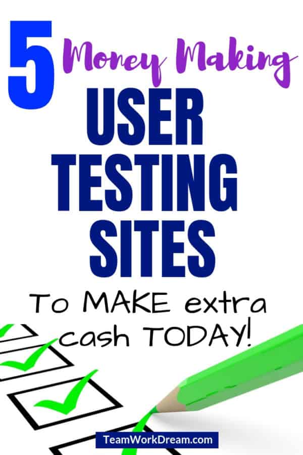 Try out these 5 User Testing Sites to make extra money. Need to make some extra cash? Use any one of these sites to make some money on the side just by using your phone or tablet. #extracash #sidehustle #makemoneyonline #makemoneyathome
