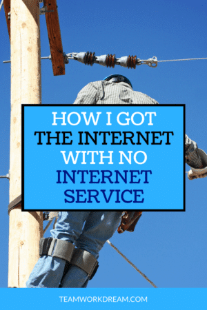 How I got the internet to work with no internet service