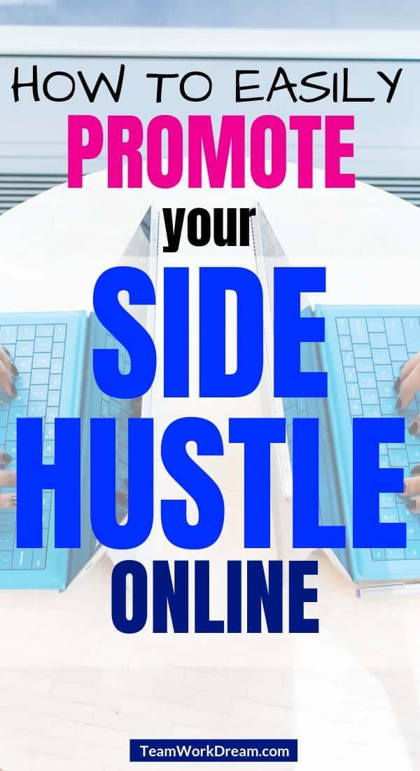 women side by side promoting their onliine side hustles