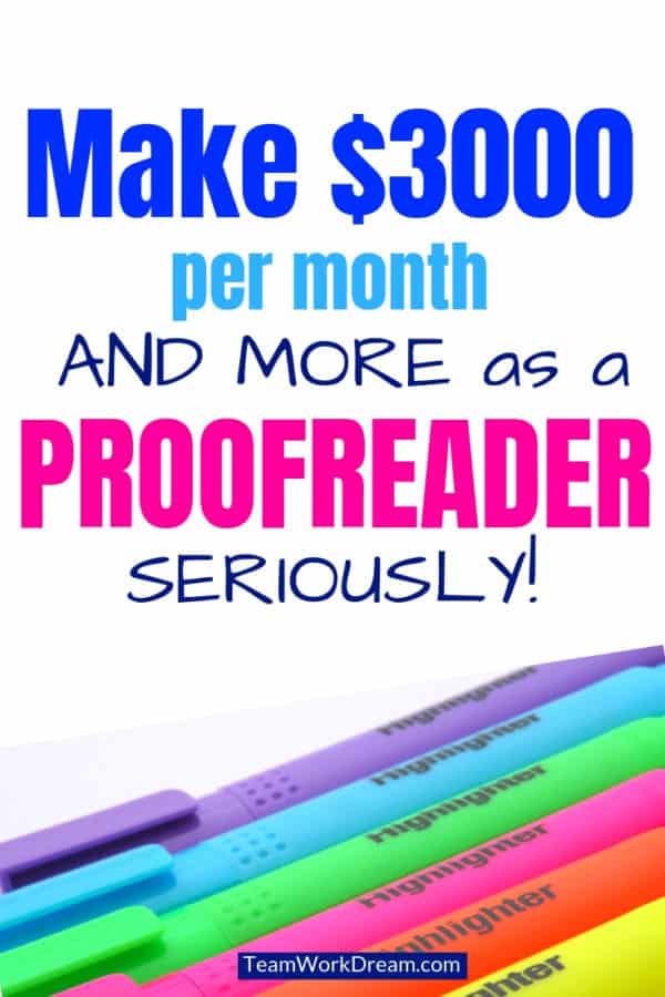 Make money proofreading from home