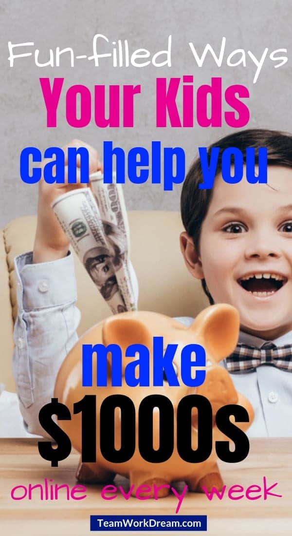 little boy putting money in jar
