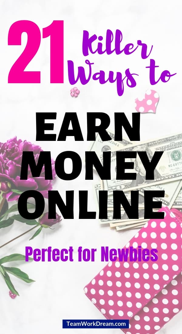 Want to know how to make money fast today? Start using these creative ways to make money online now. Choose any one of these simple methods to start earning money online. Perfect opportunities for newbies to make money as a side hustle or as a full-time income just by working online from home or anywhere. Find great online income opportunities. #earnmoneyonline #makemoneyonline #makeextracash #workfromhomeideas #creativewyastomakemoney #affiliatemarketingopportunities