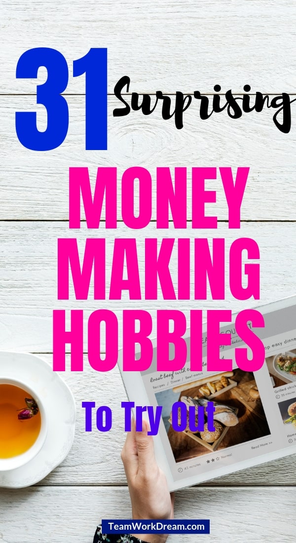 Surprisingly Simple Ways to Get Quick Cash from Your Money Making Hobbies. Do what you love and make extra cash from it, Use your hobby no matter what age you are, student, stay at home parent or retiree, you can make money from your hobby. #makemoneyfromyourhobby #makeextracash #sidehustlehobby