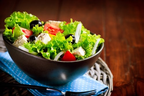 Greek Salad perfect for the Ketogenic Diet