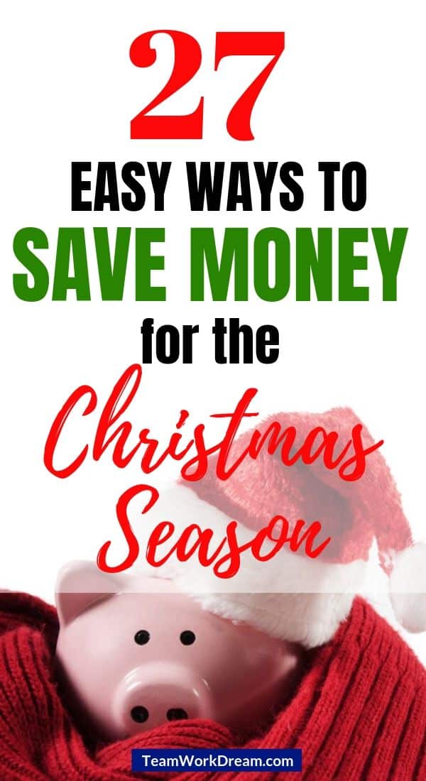 christmas saving piggy bank ways to save money