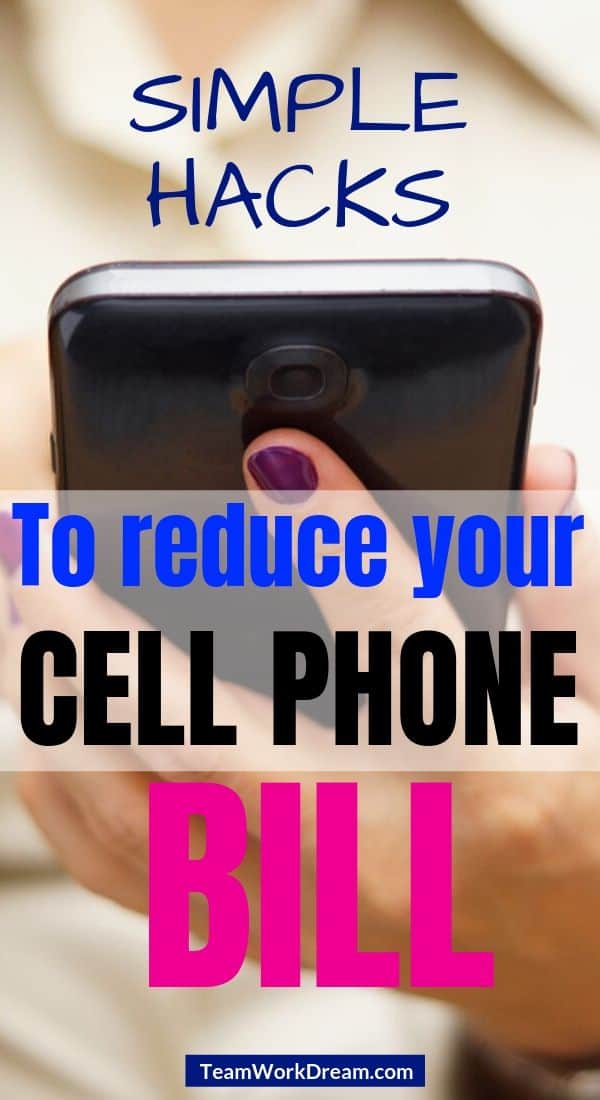 lowering cell phone bill