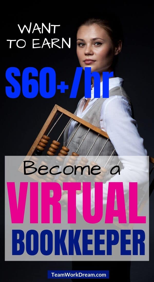 Woman with abacus learning how to start a virtual bookkeeping business