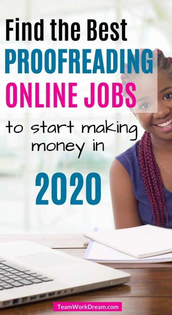Woman finding best proofreading work from home jobs