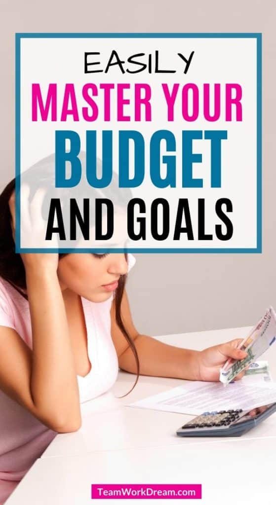 woman setting budget and goals for the year