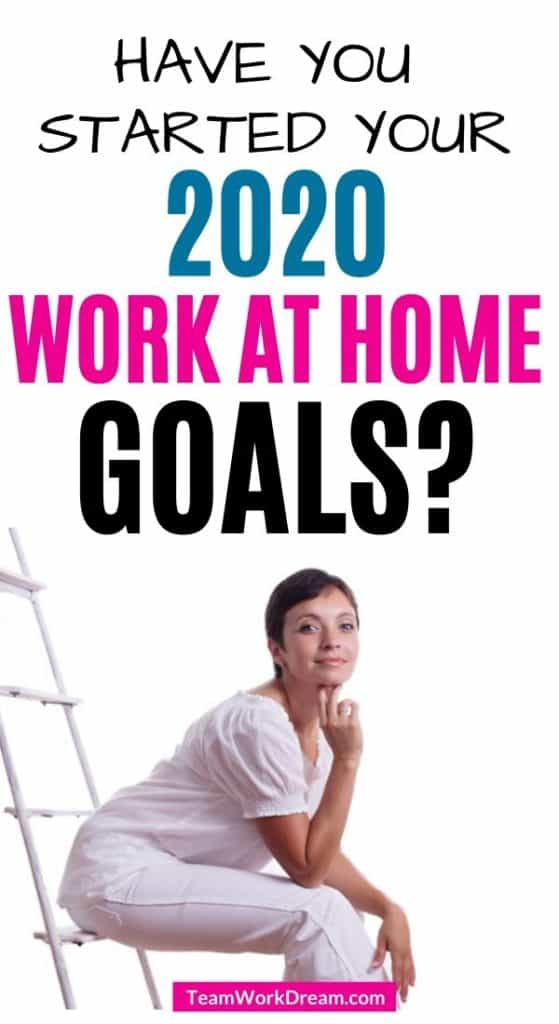 woman planning work at hom goals