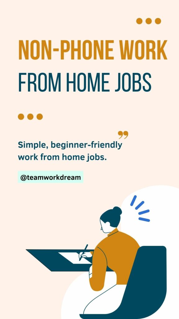 Non Phone Work From Home Graphic