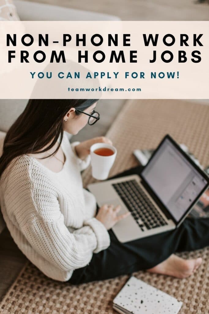 Non-Phone Work from Home Jobs