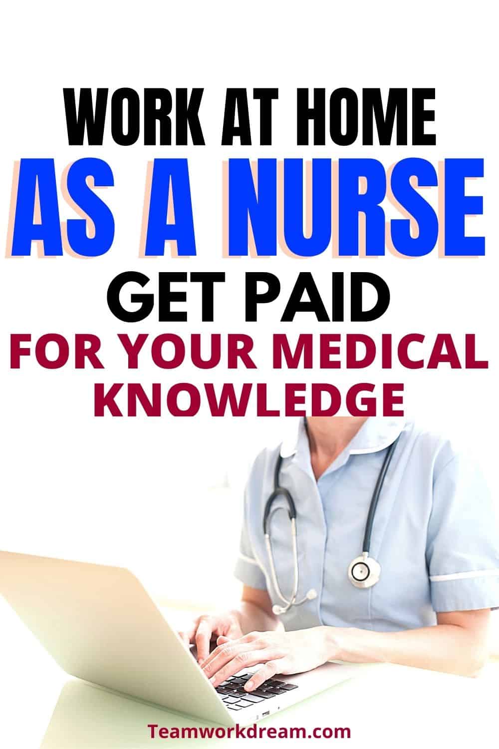 woman working from home as a nurse