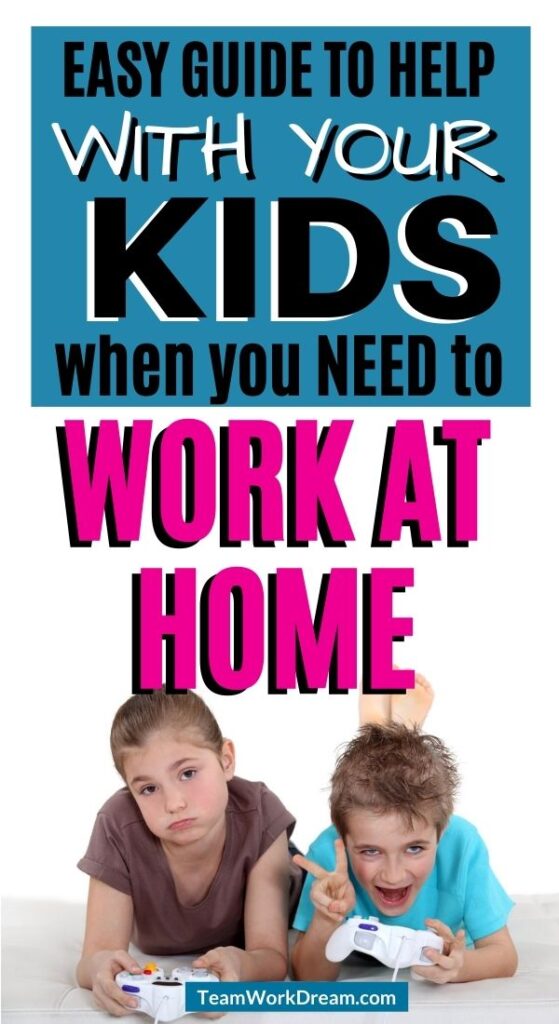 Super Simple Ways to Work from Home with Kids. Easy and practical steps to make your work from home job a success. 