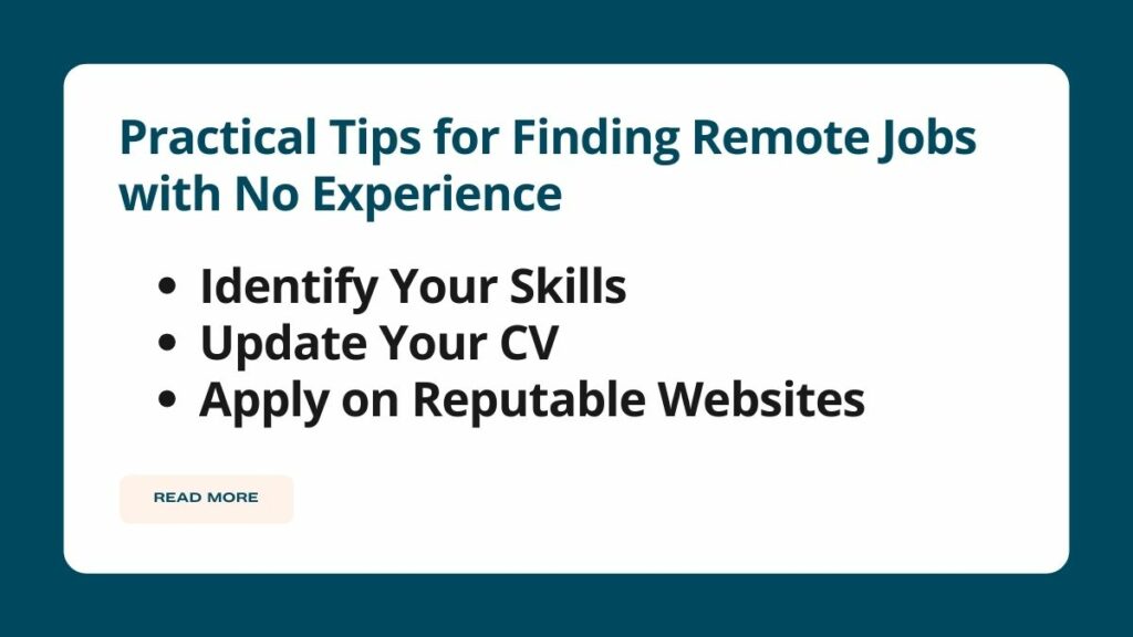 Practical tips for finding remote jobs